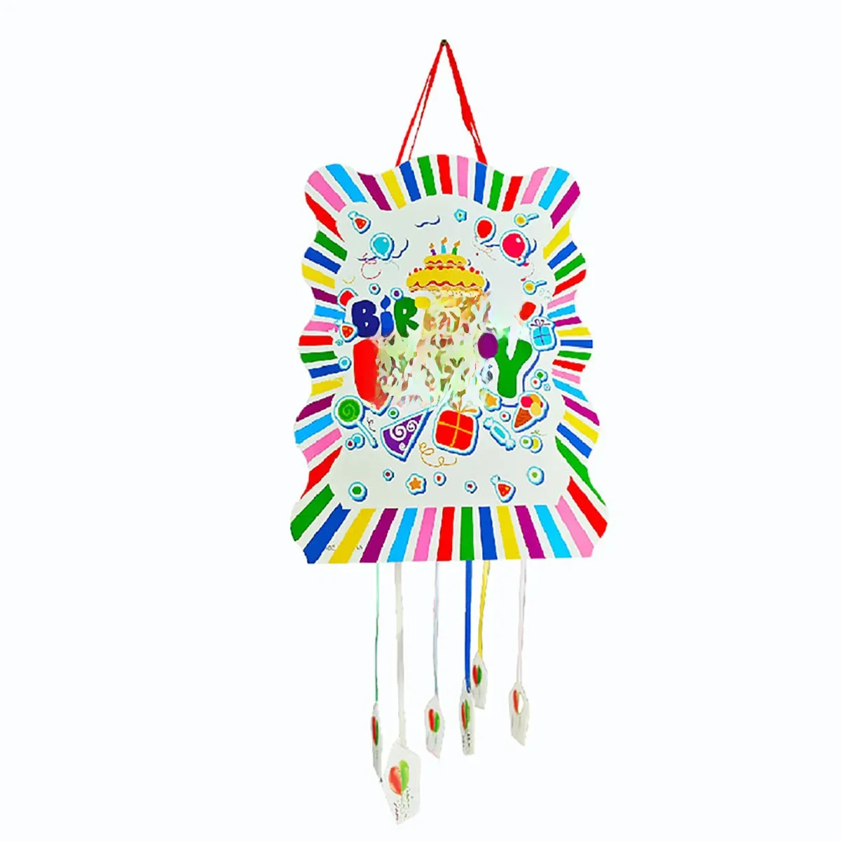 Feliz Aniversário Tema 1 pçs/lote Pinata Decoração Crianças Meninas Favores Decorações de Chuveiro