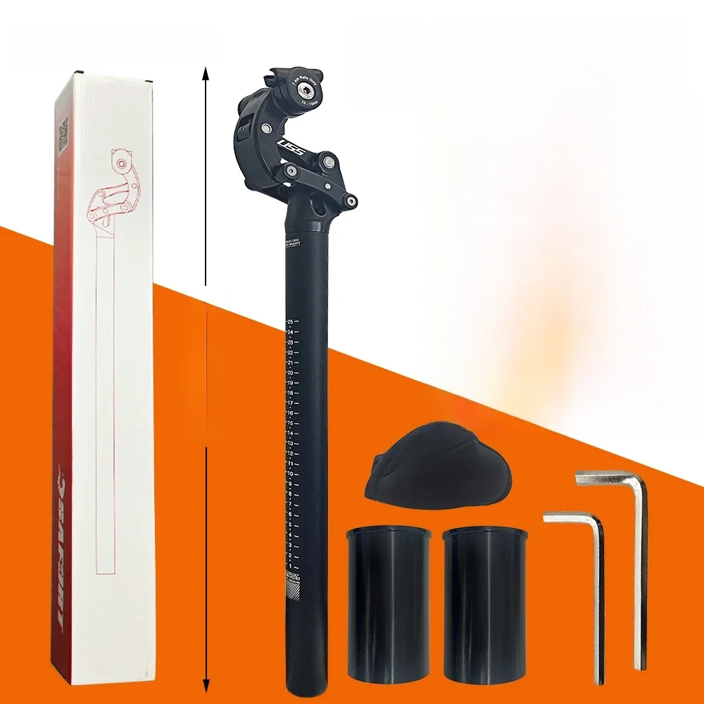AliExpress SAFORT 580mm Folding Bicycle Seat Post For 30.9 33.9mm Shock Absorber Four-link Suspension Tube For Scooter Gravel Road E-bike