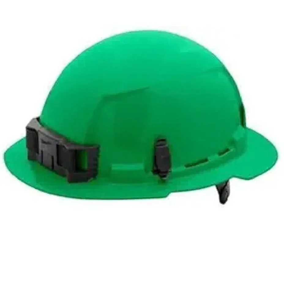 

Full Brim Hard Hat, BOLT, HDPE, 6 Point Swing Ratchet, Type 1, Class E, Green