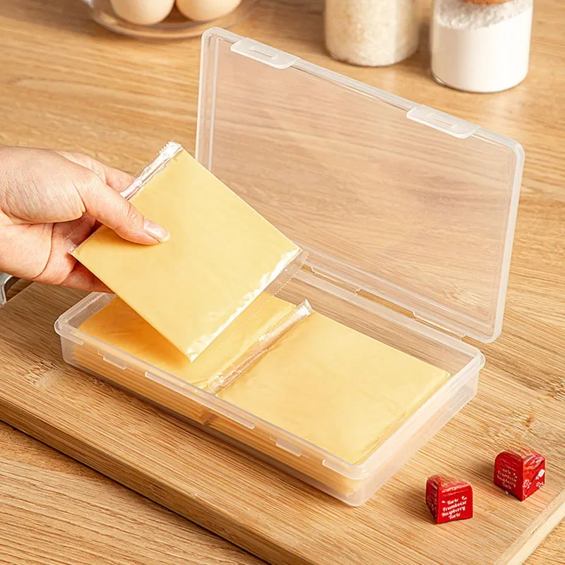 Veelzijdige keukenopbergdoos voor kaasplakken, boter en meer Kaas en snacks van voedingskwaliteit die vriezerbak organiseren - afbeelding 2
