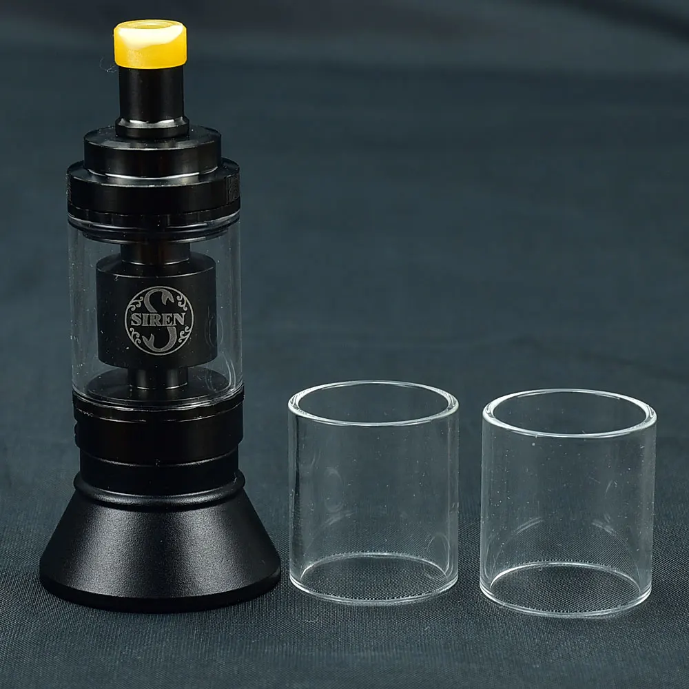 صفارة V2 MTL هيئة الطرق والمواصلات قابلة لإعادة البناء خزان البخاخة هيئة الطرق والمواصلات 22 مللي متر/24 مللي متر هيئة الطرق والمواصلات خزان زجاجي NI80/A1/SS316L المقاومات أسلاك التسخين لفائف