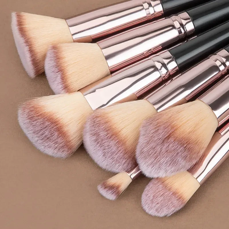 3-20Pcs Makeup Brushes Set Eyeshadow Blush Highlighter Soft Fluffy Concealer Kabuki Blending Brush With Beauty Sponge Egg