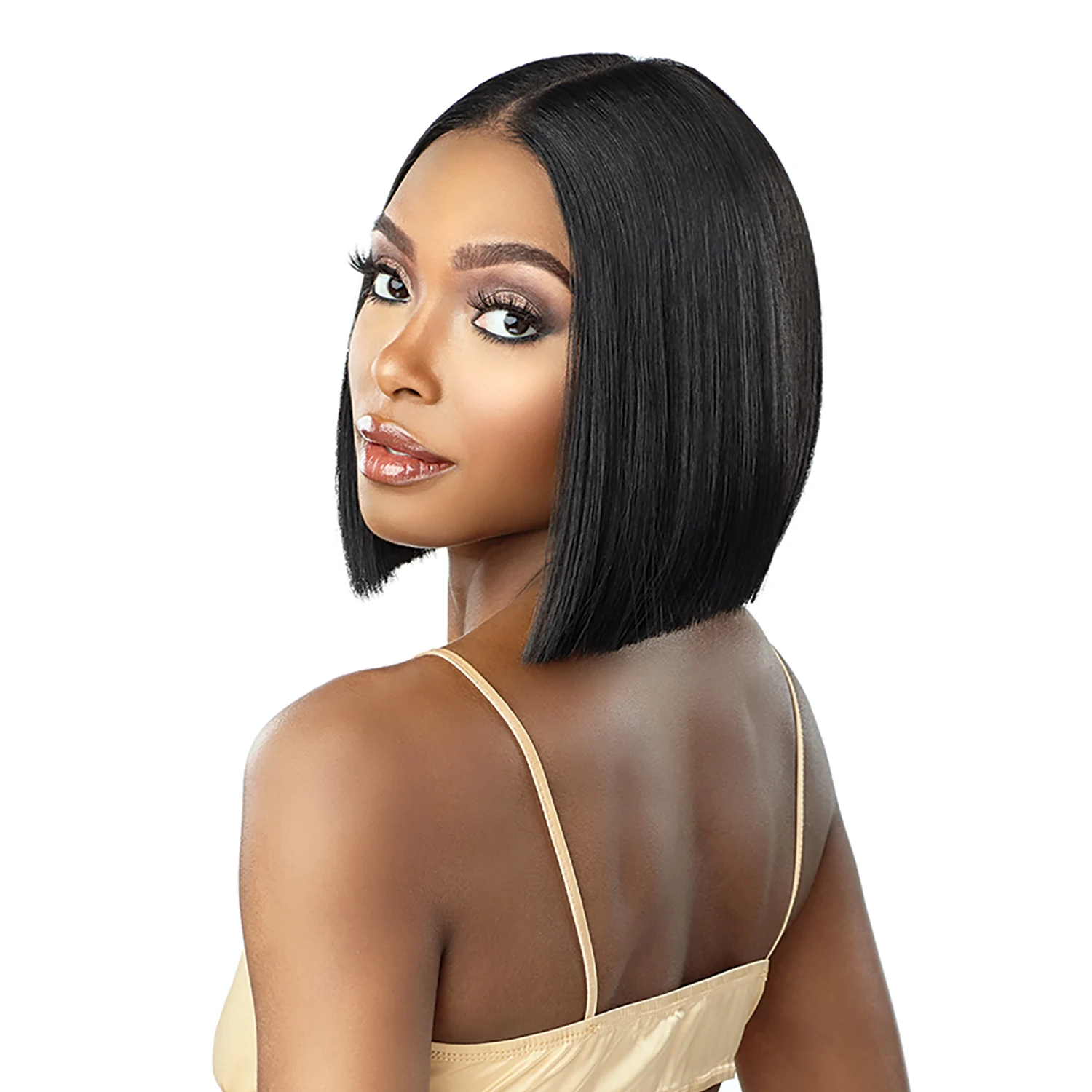 Sensationnel Butta Lace HD Lace Front Wig Unit 22 - Bob, Added Curl Style, Natural Look, Easy Styling