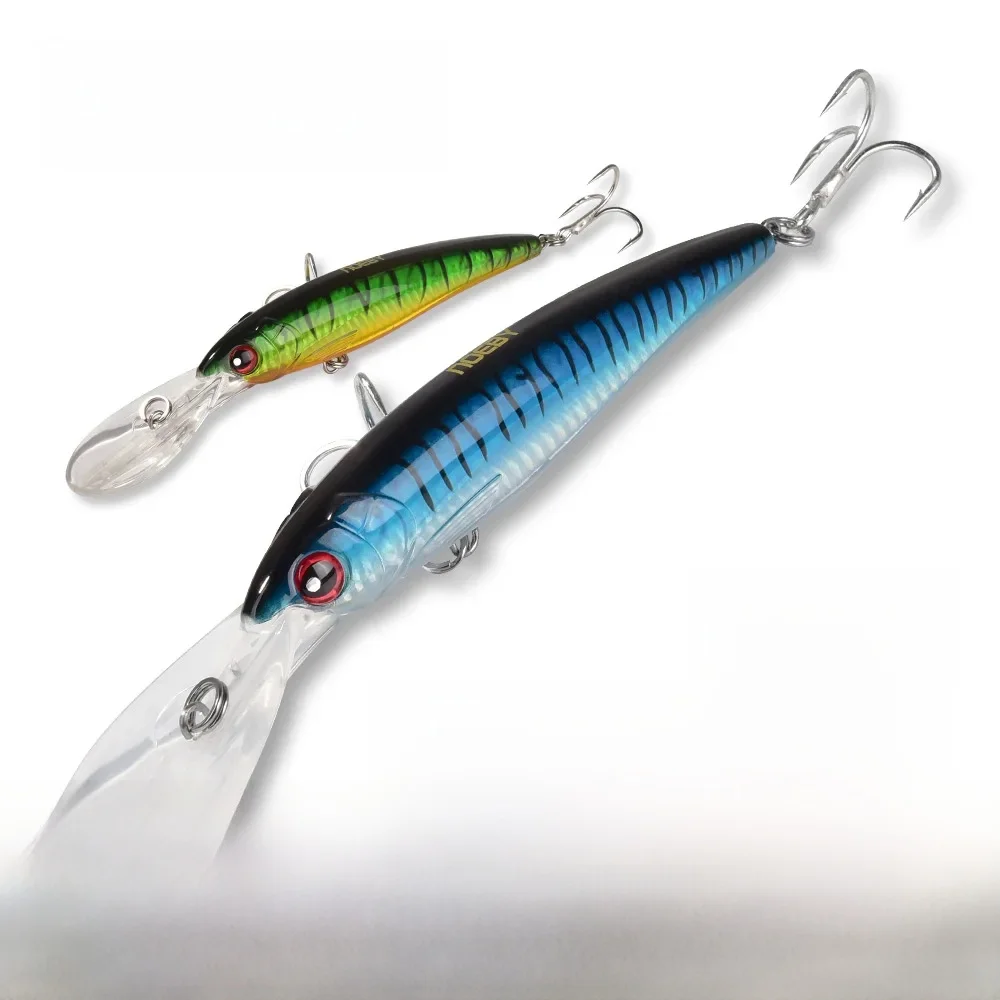 Noeby Trolling Minnow przynęty 12cm 14cm 16cm pływający wolno tonący Wobbler sztuczna przynęta okonie morskie przynęta na ryby słonowodne — zdjęcie 2