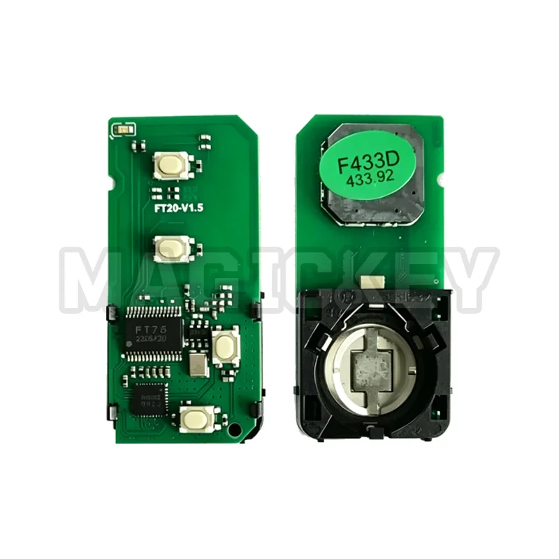 Lonsdor FT20 F433D 433.92MHZ FSK Keyless Go Smart Key Board PCB 4D Chip for Toyota with key shell