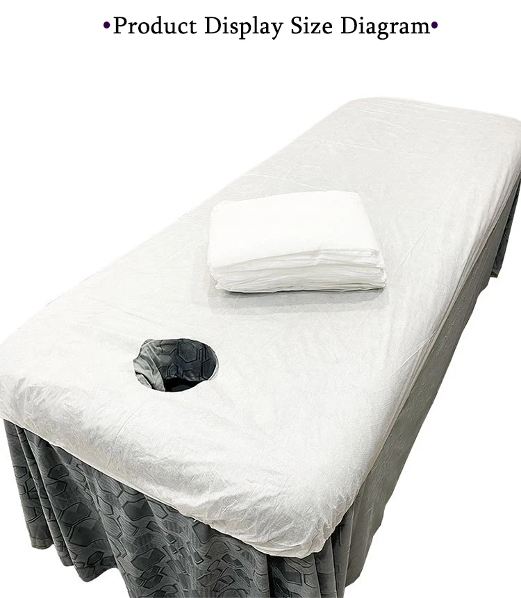 Sábanas elásticas desechables de 100x215cm, telas no tejidas, funda de colchón transpirable, ropa de cama Spas para saló