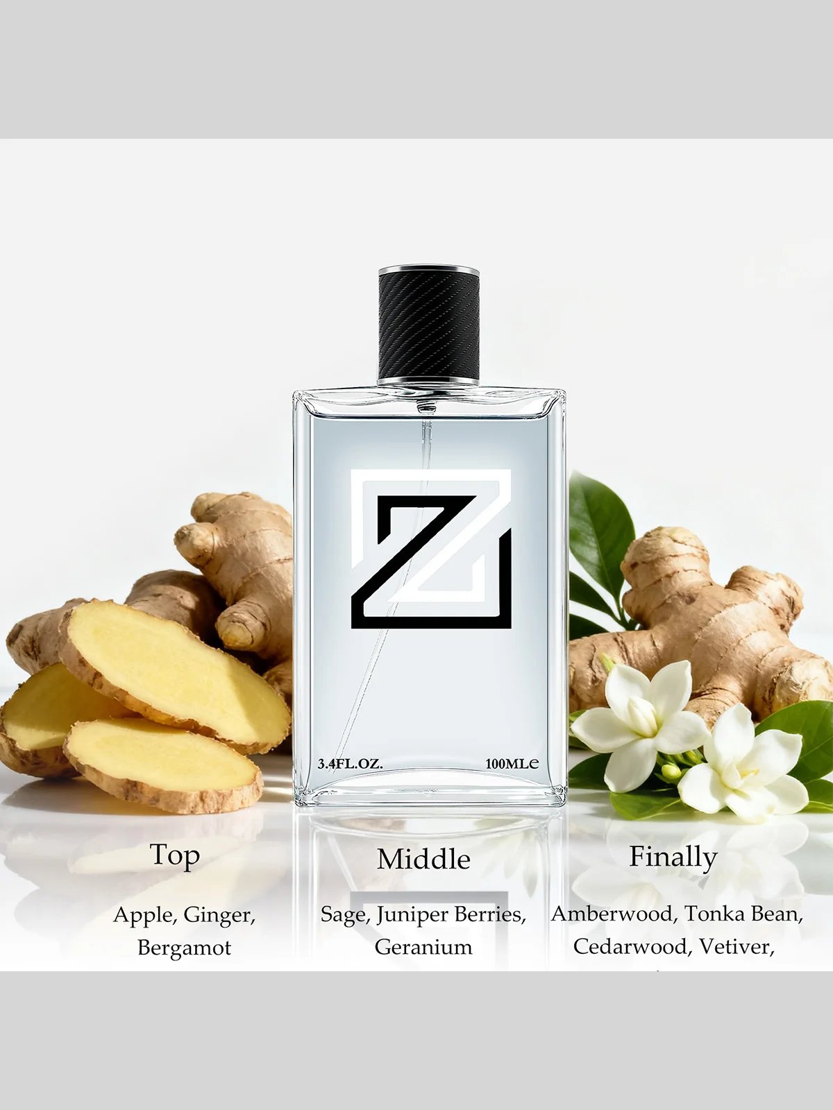 مجموعة عطور رجالي 3 عبوات/300 مل مع روائح الحمضيات العطرية من التفاح البرتقالي والليمون وخشب الصندل، كولونيا يومي للرجال