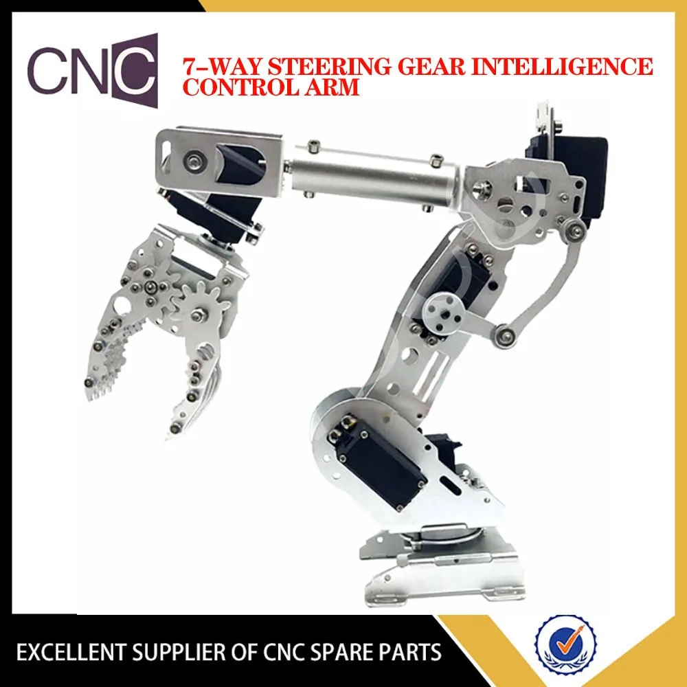 7-way steering gear intelligent control robotic arm with CL4 mechanical claws grabbing/detection/explosion-disposal robot