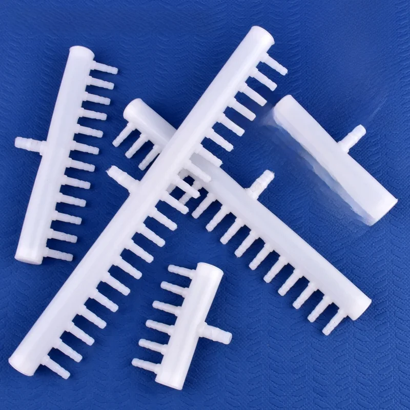 Złączka przewodu do akwarium, przepowietrzania, rozdzielacz powietrza, odpowietrznik, 8-5mm, 2~20 głowic, do pompy powietrza, do akwarium, z otworami odpowietrzającymi. — zdjęcie 2