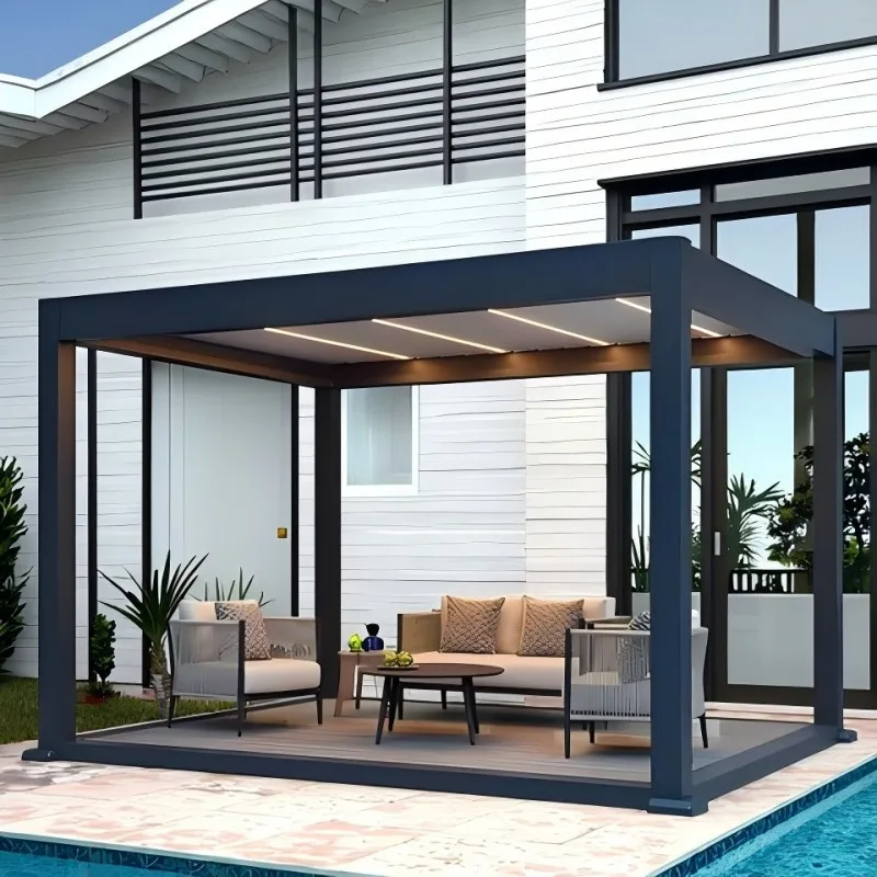 New Arrival Aluminum Alloy Garden Pavilion - Anti - rust, Durable & Stylish Outdoor Structure