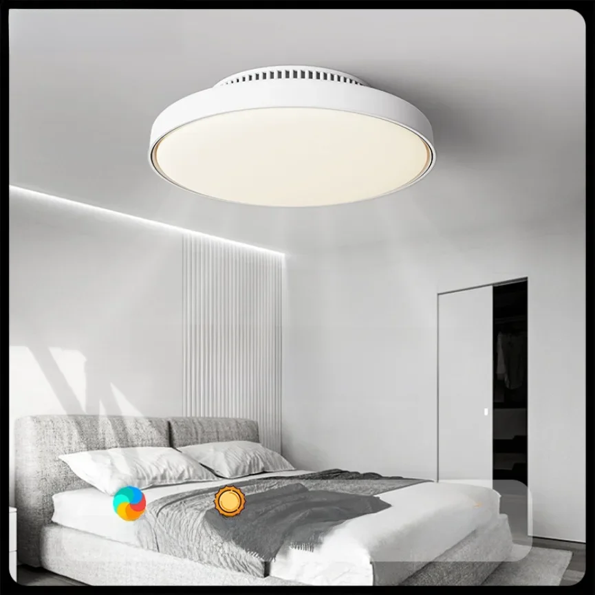 Led Plafondventilatorlamp Met Modern Bladloos Ontwerp Stille Sterke Wind Afstandsbediening Instelbare Helderheid Huishoudelijke Ventilator Licht - afbeelding 2