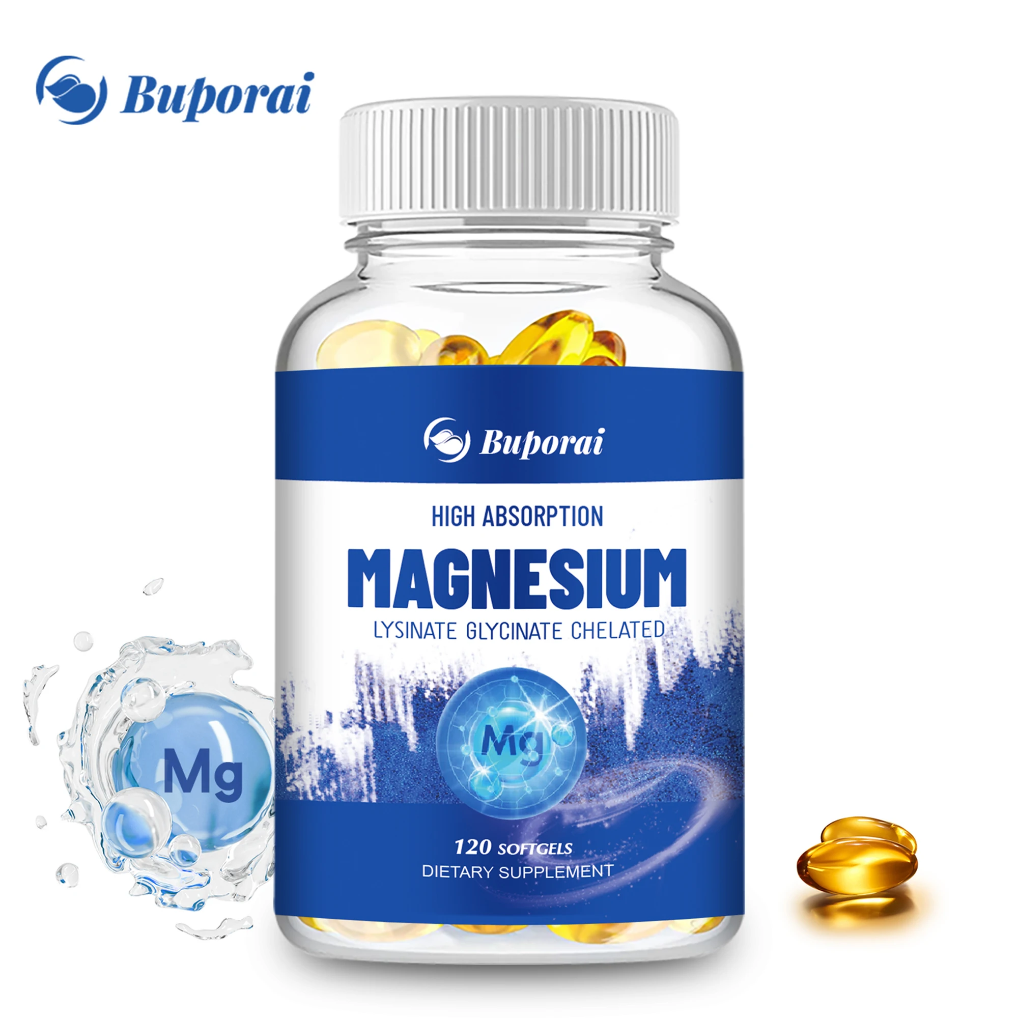 Magnesium Glycinate Capsules - Supports Heart, Cardiovascular, Bone, Muscle Health and Promotes Healthy Sleep - 120 Capsules