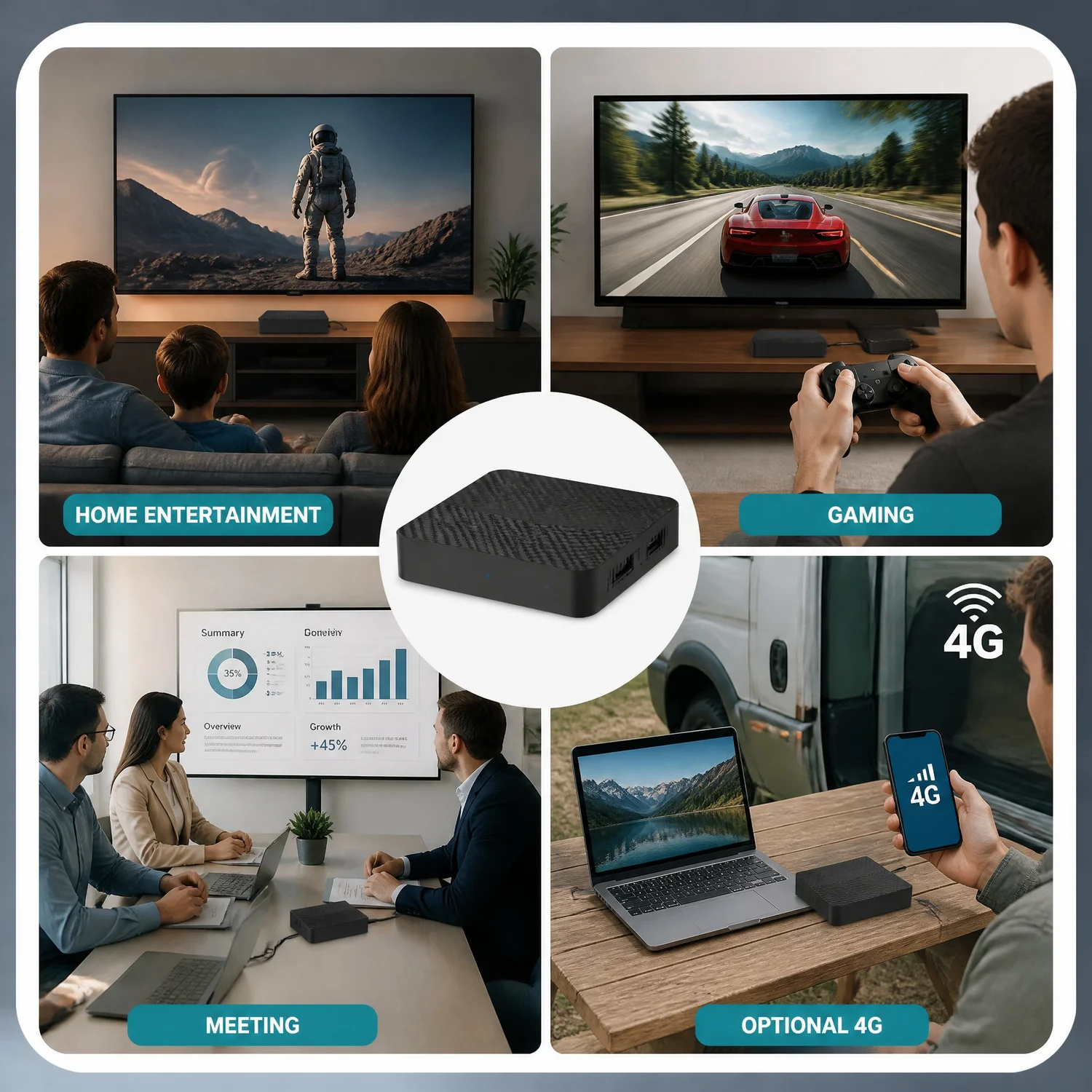 Android 11 TV Box Auto Power On/Off Amlogic S905Y4 4K AV1 H.265 Dual WiFi 2.4G 5G BT4.2 USB3.0 2G 16G TF Card Set Top Box