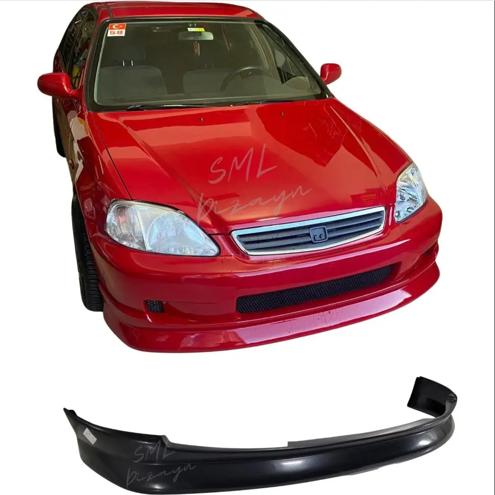 For Honda-Civic Ies Cs Front Lip Extension Facelift Case 1999 2000 2001 - Body Kit Wings Spoiler Side Skirts Antenna Splitter