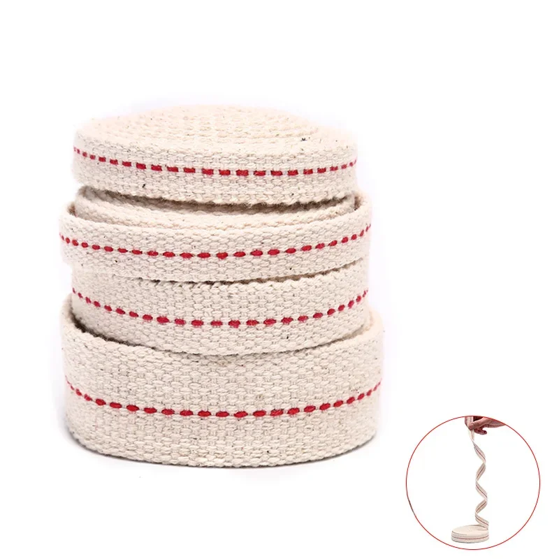 Mèche de lampe à kérosène de 1 mètre, mèche de coton tressée, mèche de lampe à huile plate en coton pour lampe à huile