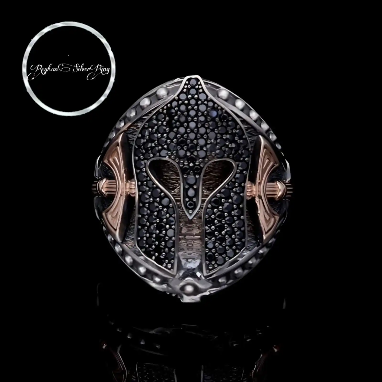 925 Sterling Silver Armor Ring - Medieval Soldier Jewelry - Handmade Gifts - Turkish Handcrafted