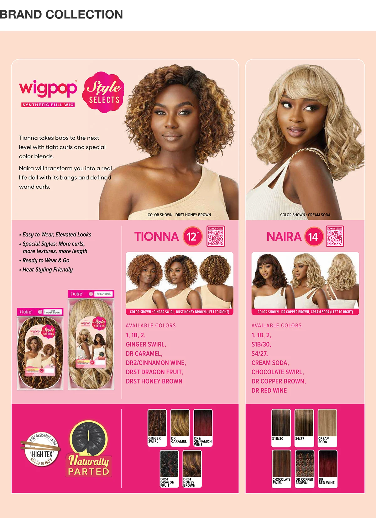 Outre Synthetic Full Wig Wigpop Style Selects Tionna
