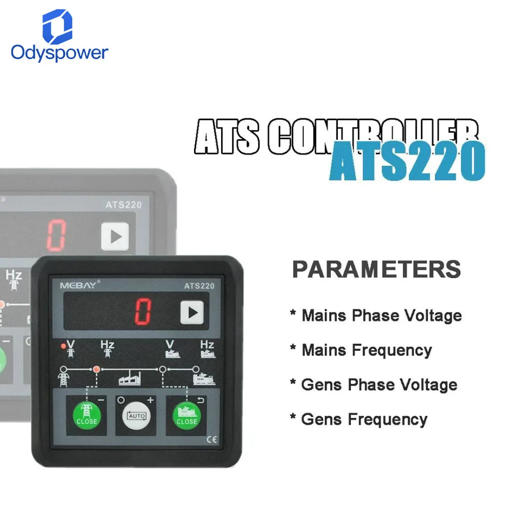 

Mebay ATS220 Генератор ATS Переключатель Контроллер Автоматический Ручной Светодиодный Дисплей Генератор Переключатель Модуль Панель