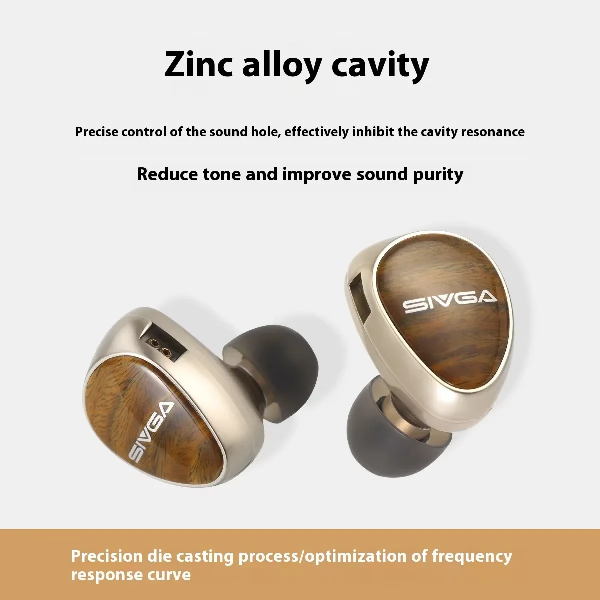 سماعة أذن SIVGA Que UTG ذات غشاء زجاجي مزدوج ديناميكي HiFi، خشب الصندل الأخضر، حقيبة الصوت المحظوظة 11.11 #4