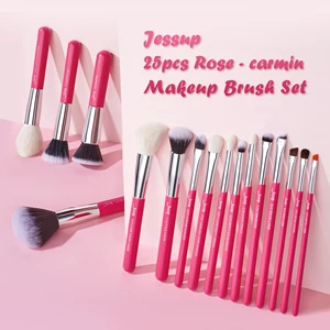 Jessup Makeup Brushes Set 25 Buah Kuas Rias Profesional, Alas Bedak Sintetis Alami Perona Mata T195 12 kuas jessup penjualan terbaik - №