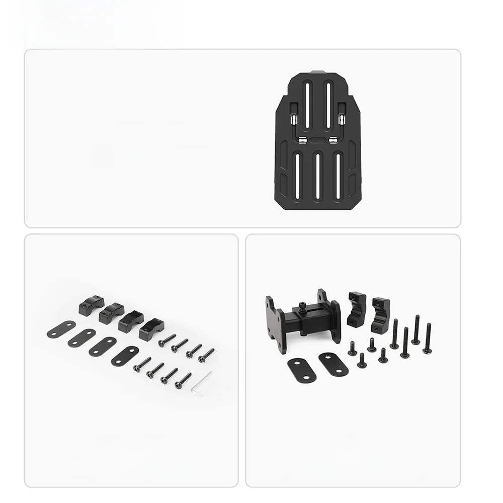 AliExpress Rhinowalk Motorcycle Side Bag Expander Avoid Exhaust Pipes Accessories For MJX2004 Back Plate Curved Rack Install