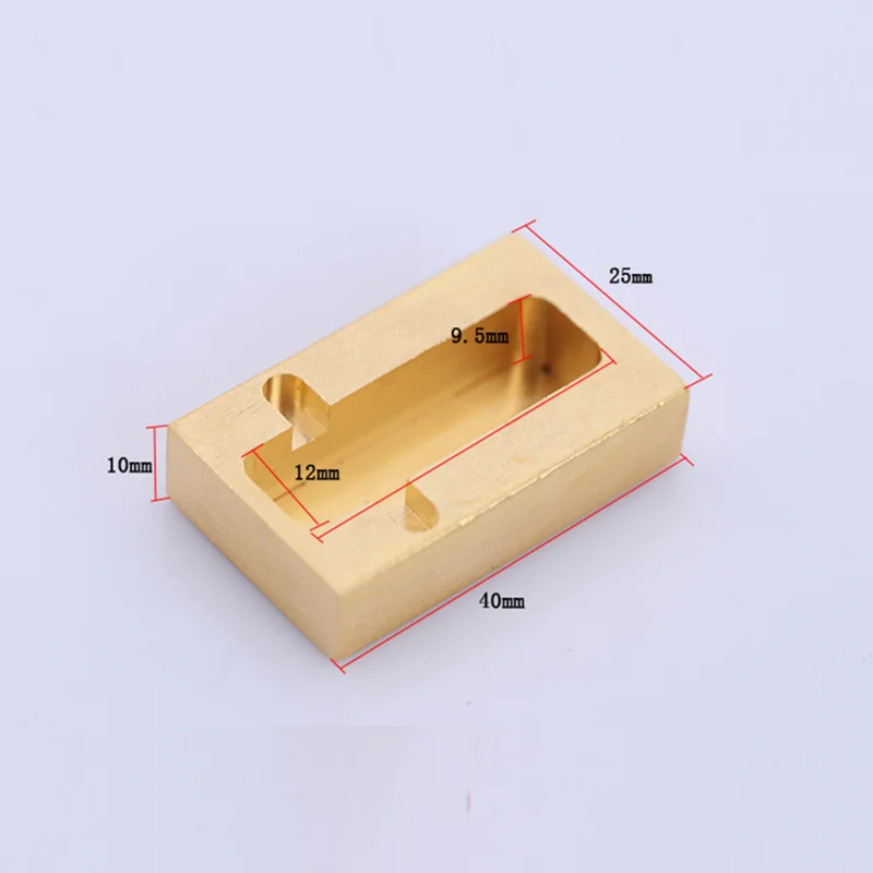 WUTA Leather Craft Brass Edge Oil Box With Two Rollers Mini Side Oil Hopper Box Dye Box Bucket DIY Leather Tool Standard Shiping