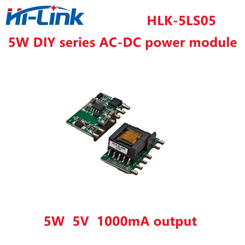 Free Ship Hi-Link HLK-5LSxx Series 5W AC-DC Isolated Power Module 85-265VAC to 3.3-24V Selectable Output for Industrial Control