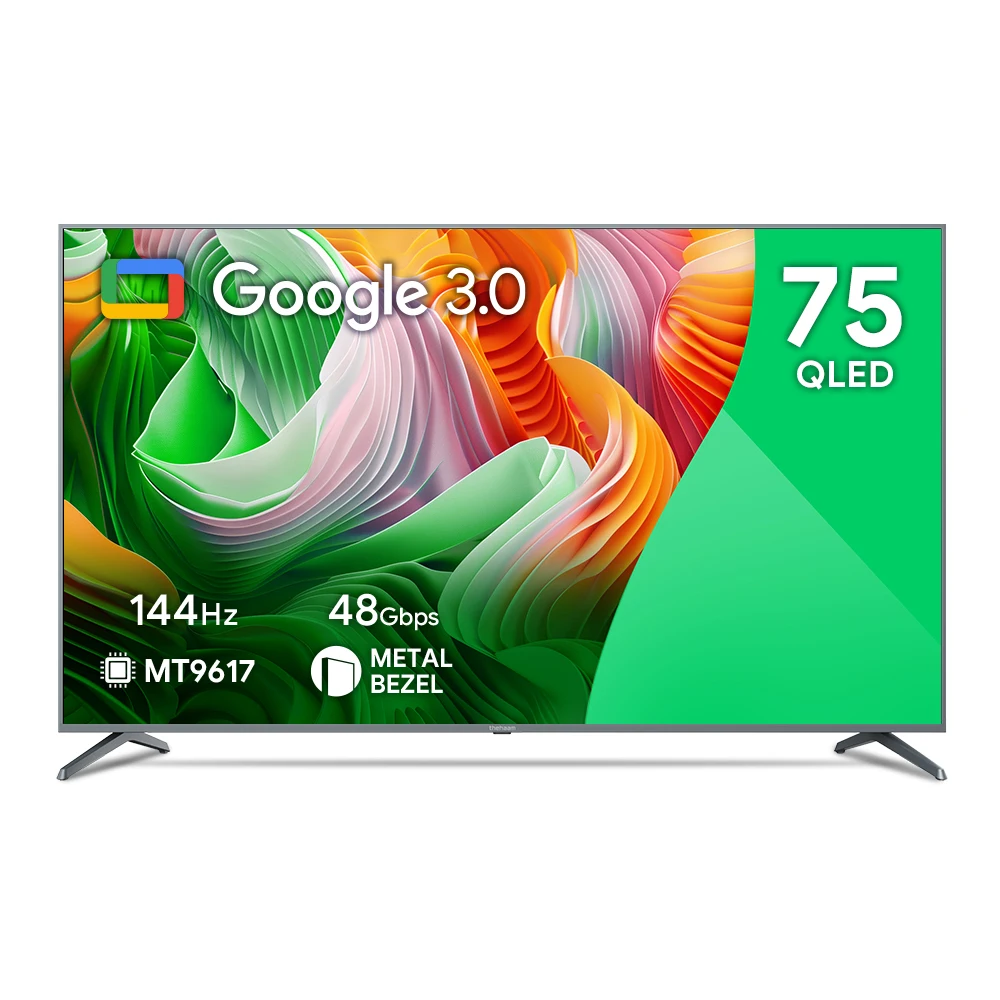 더함 스마트 75 QLED 144Hz 돌비 AI 구글3.0 게이밍 구글TV 4KLED 스마트티비 UA751QLED (기본스탠드 기사 방문설치)