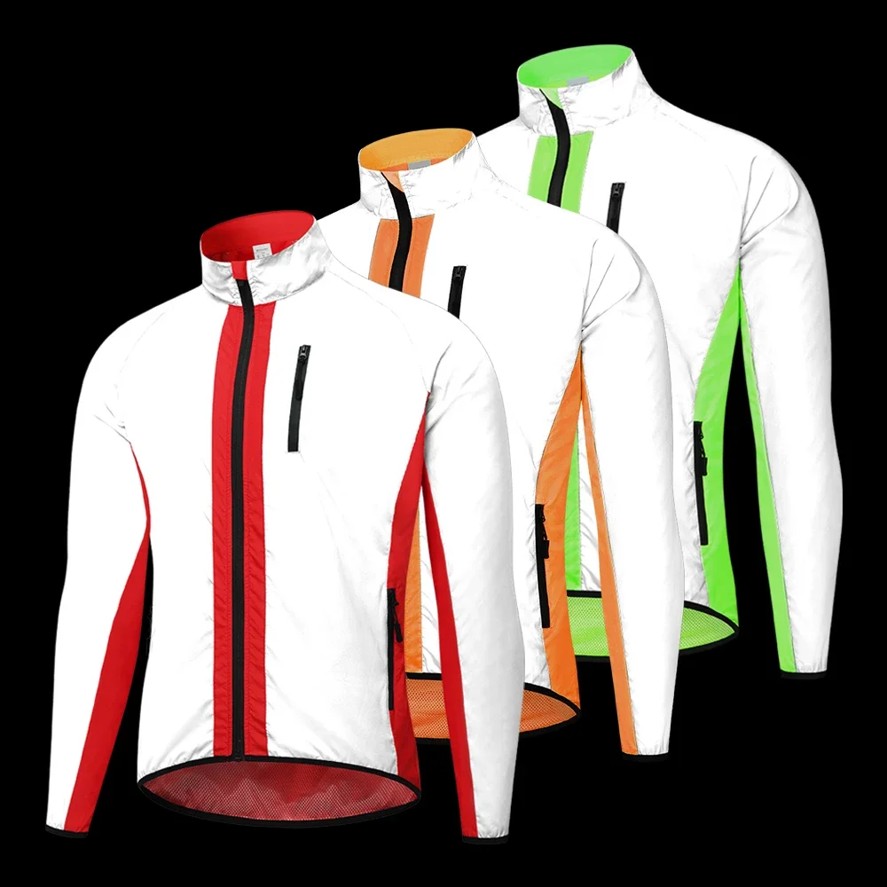 AliExpress WOSAWE Full Reflective Cycling Jacket Men Women Windproof Night Running Hiking Jacket