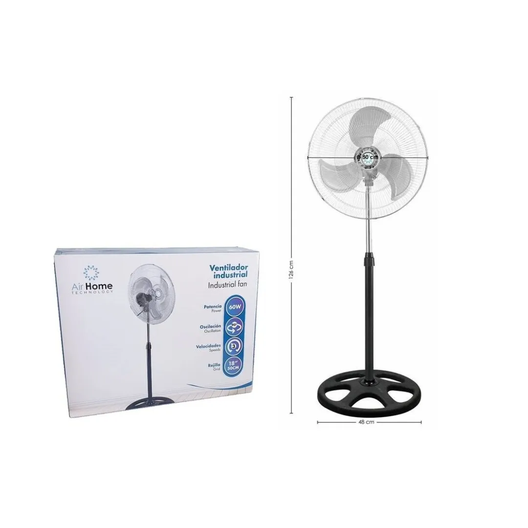 Ventilateur de sol industriel, 18 pouces/50 cm