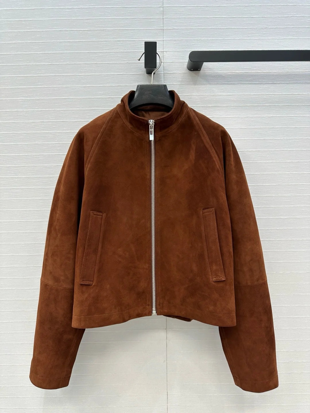 Giacca da moto in pelle scamosciata, cappotto in pelle bordeaux, giacca da motociclista moderna da donna, capispalla vintage chic, cerniera oversize
