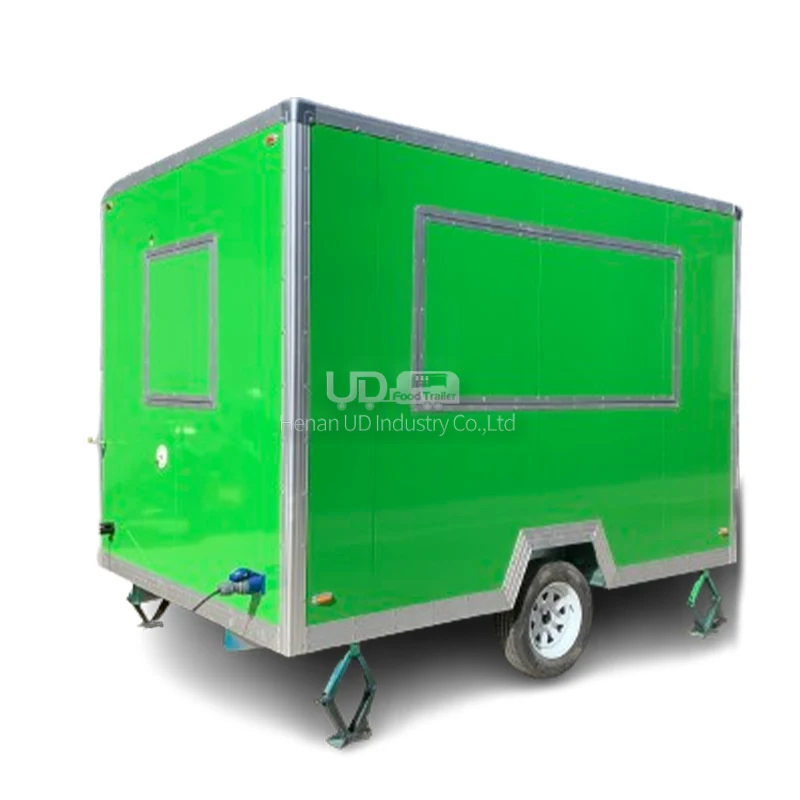 Street Mini Mobile Ice Cream Food Trailer Truck Fully Equipped Popular Mobile Bar BBQ Fast Food Trailer Cart for Sale USA