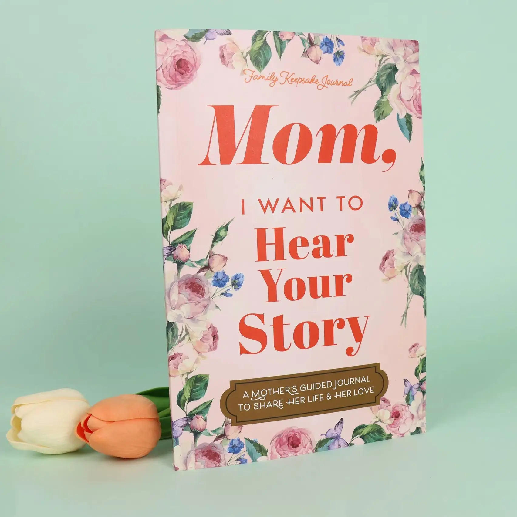 Mom, I Want To Hear Your Story - The Gift Your Mom Will Love Dad Mom Leather Memory Books Dad, I Want To Hear Your Story