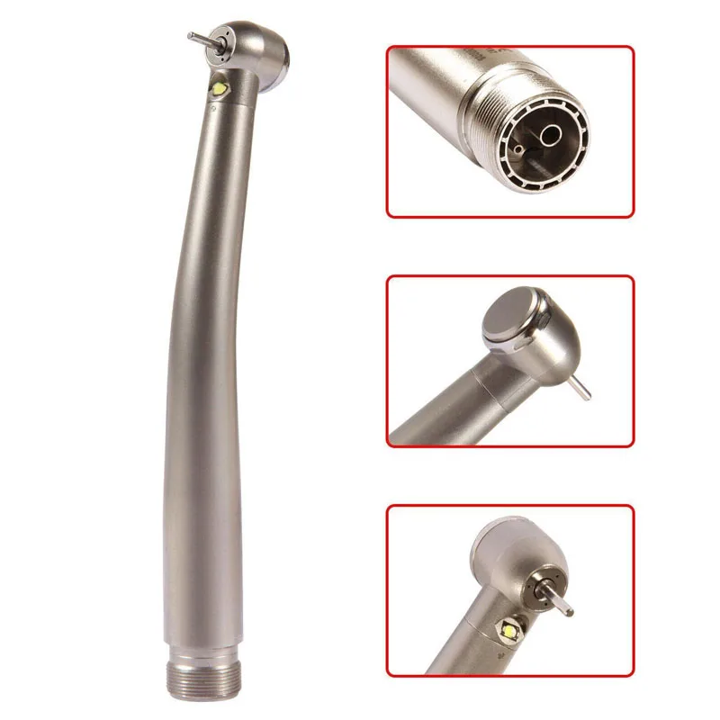 View larger image Add to Compare  Share Dental Handpiece Supplier Ceramic Bearing 2/4 Hole Self-powered Led High Speed Dental H