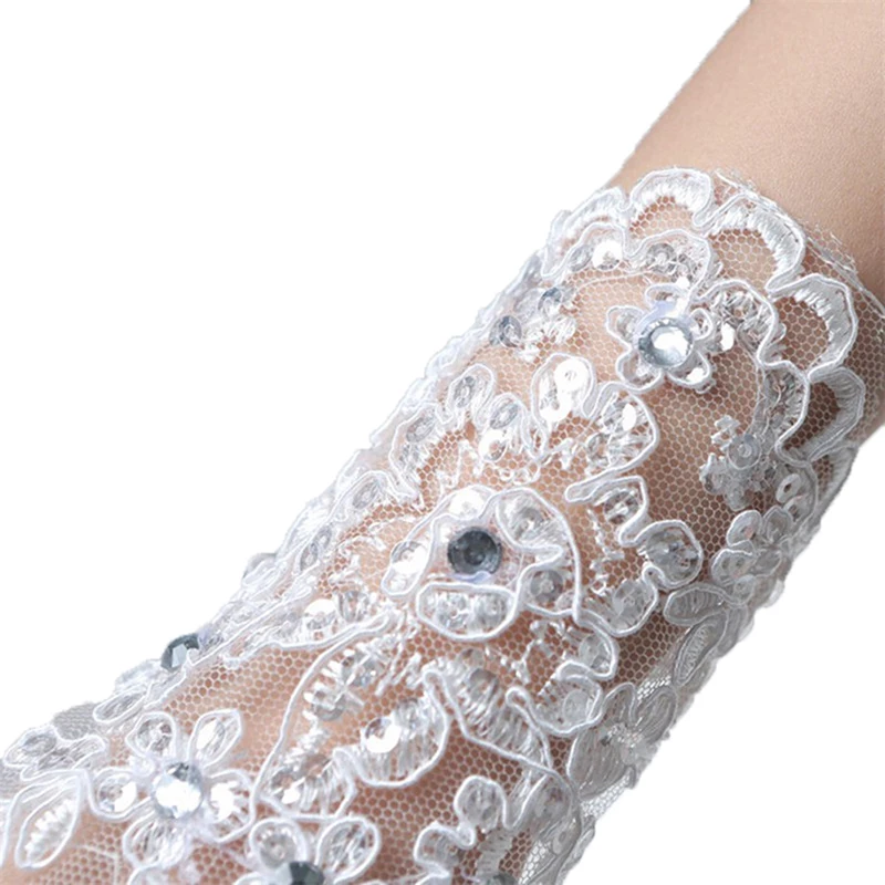 Girls Princess Gloves Girls Dress Glove Lace Diamond Photography Costume