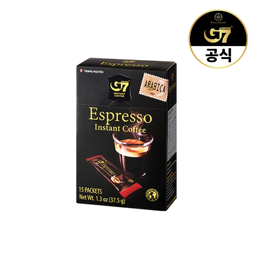 G7 에스프레소 15개입 / 원두 커피 블랙 다크 아메리카노 G7 에스프레소 15개입 / 원두 커피 블랙 다크 아메리카노