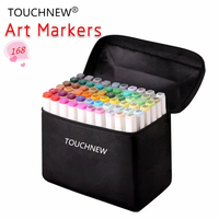 40/60/80/168 Colors Double Headed Marker Pen Set Animation Sketch Soft Brush Alcohol Oily Drawing Painting Markers Art Supplies