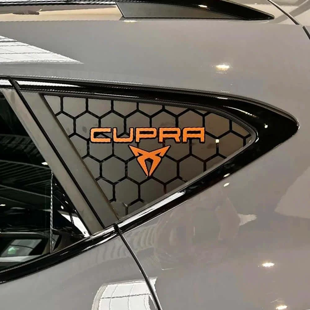 Seat Leon MK4 / Cupra Leon MK4 Compatible Butterfly Glass Sticker Custom Honey Honeycomb Patterned Vinyl Coating Set High Quality Durable