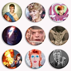 Music Lovers Artist Button Pin Famous Rock Singer David Robert Creative Brooch Badge Bag Accessories Decor Fans Collect Gift
