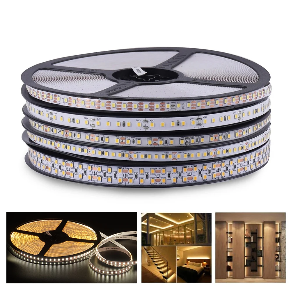 

SMD 2835 LED Strip Light Super Bright LED Tape Lights Ribbon 12V 24V Warm White/Natrual White Dimmable Constant Current Voltage