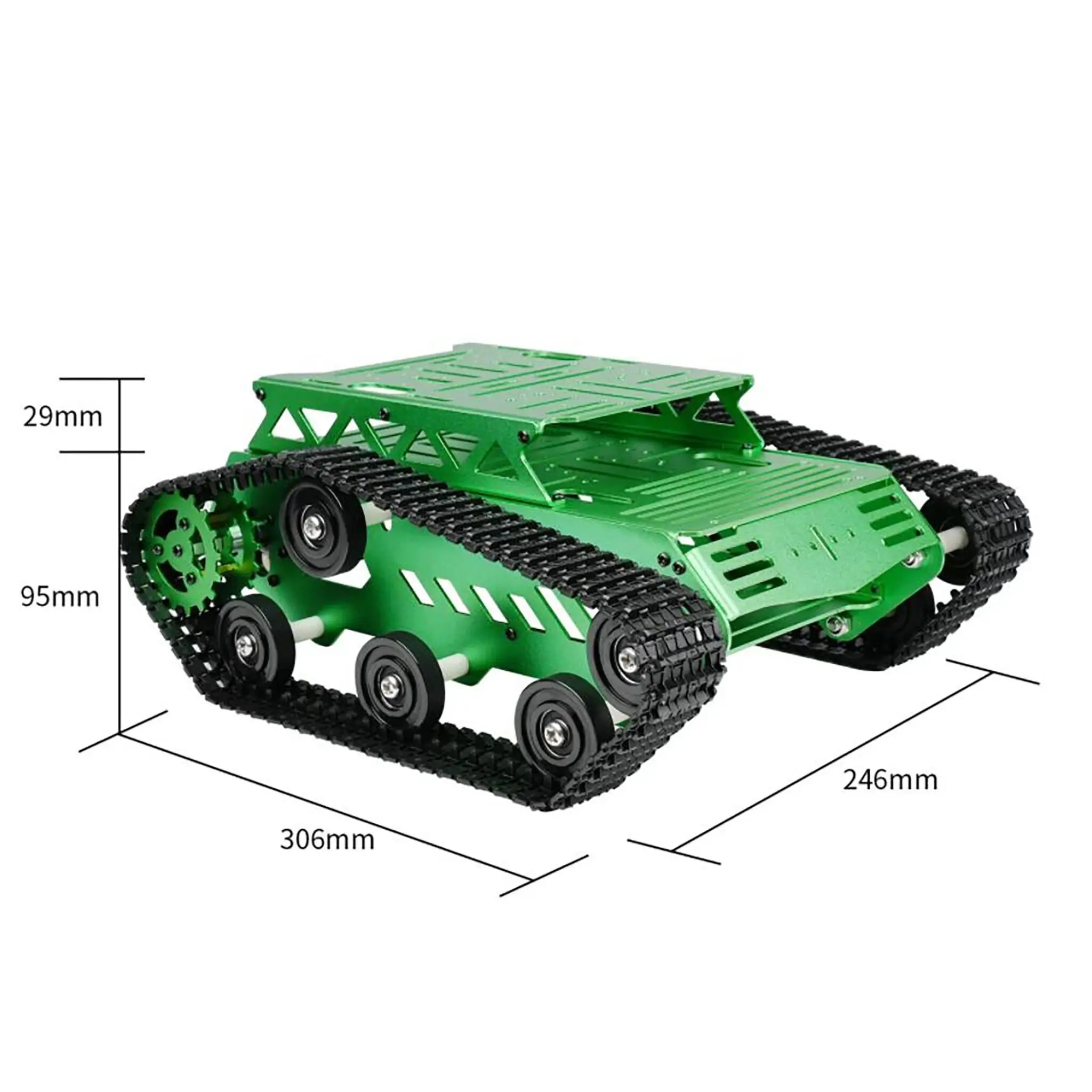 Комплект шасси автомобиля Hiwonder Tank, амортизирующий робот с двигателями 2WD для Jetson Nano/ Raspberry Pi