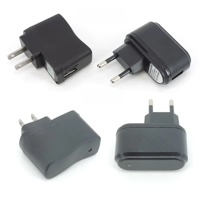 AC à DC EU/US 5V 1A 1000ma port USB adaptateur d'alimentation de charge prise d'alimentation chargeur mural de téléphone portable 100V-240V lumière LED