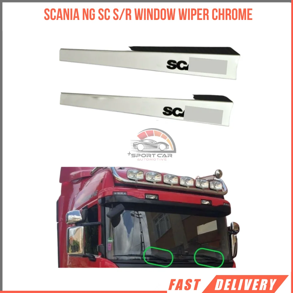 Scania NG SC S/R Wiper Chrome Windscreen Wiper Chrome 2 pcs.Stainless Steel truck accesses wiper arm cover Crome