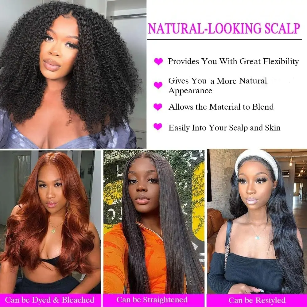200 Density Loose Curly V Part Wig Human Hair Wig Deep Afro Curly V Part Wig 30 40 Inch Remy Hair V Part Wigs for Women on Sale image 5