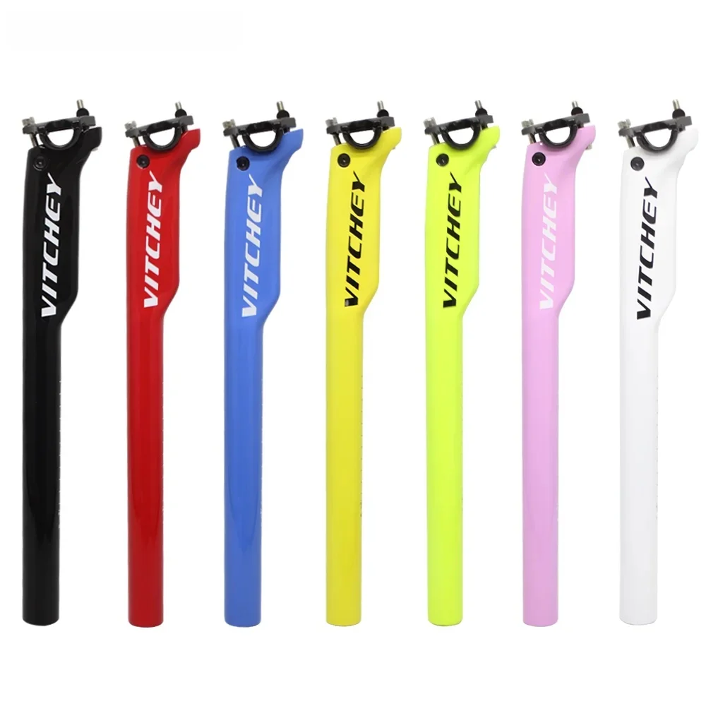 AliExpress Vitchey Full Carbon MTB Bicycle Seatpost Seat Tube Mountain Road Bikes Seat Tube 27.2/30.8/31.6*350/400mm Cycling Seatpost