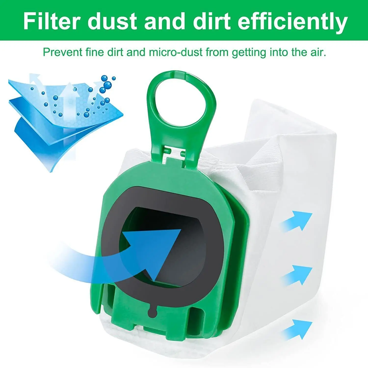 حقيبة مكنسة كهربائية 10tlg للمكنسة الكهربائية Vorwerk Goblin VB100 VB 100 FP100 FP 100