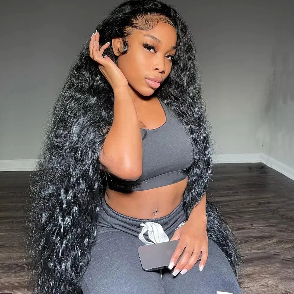 

200 Density 13X6 Hd Lace Frontal Human Hair Wig 40 英寸 Curly Wigs Lace Front Wig Human Hair Brazilian Glueless Wigs Human Hair