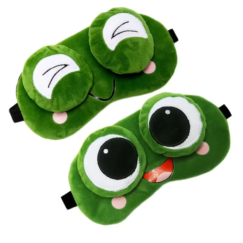 3D Frog Eye Sleep Mask - Comfortable, Light-Blocking & Portable for Travel, Office Naps & Gaming, One Size Fits All