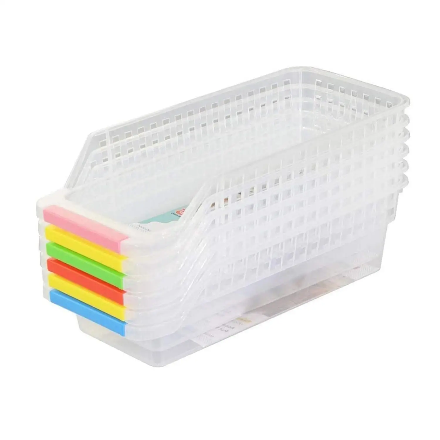 4Pcs Refrigerator Storage Organizer Bins Baskets Ideal For Fridge And Freezer Organization - Multicolor