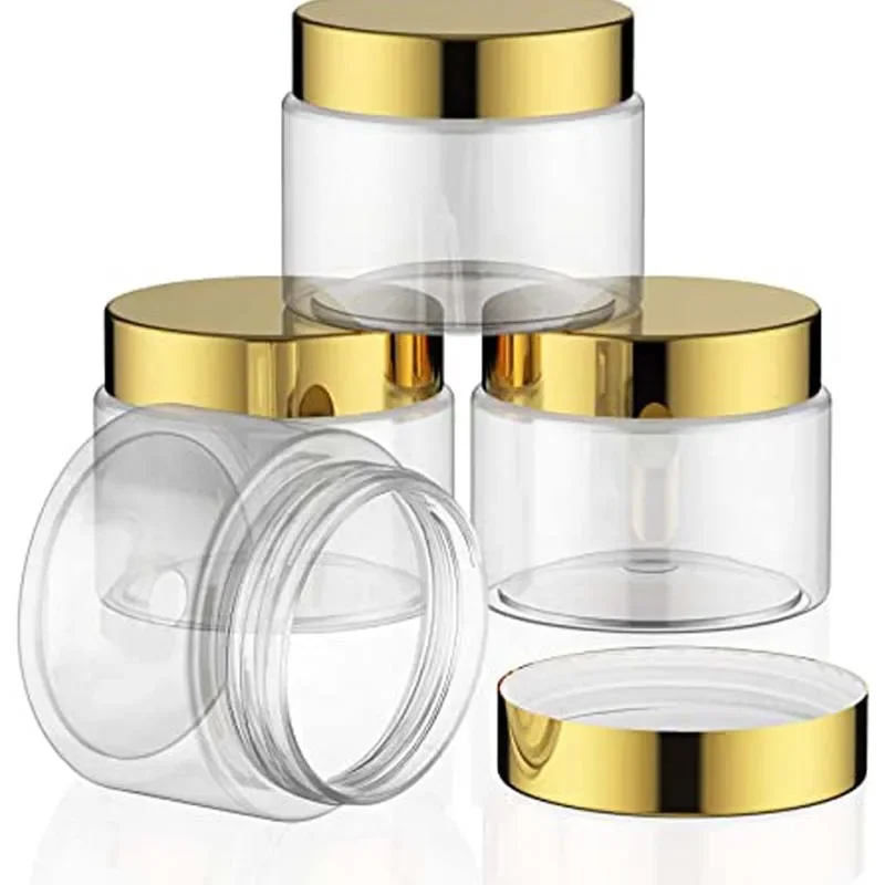 Boîte Transparente AfricPlastic de Forme Ronde pour Cosmétiques, Ombre à Paupières de Maquillage HI, Échantillons de Stockage de Crème pour le Visage en Poudre N64.20/50 Pièces